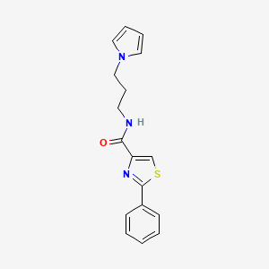 N-(3-(1H-pyrrol-1-yl)propyl)-2-phenylthiazole-4-carboxamide