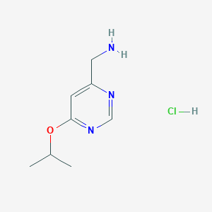 molecular formula C8H14ClN3O B3013394 (6-Isopropoxypyrimidin-4-yl)methanamine hydrochloride CAS No. 1439902-34-7