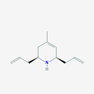 molecular formula C12H19N B3013422 (2S,6R)-4-methyl-2,6-bis(prop-2-enyl)-1,2,3,6-tetrahydropyridine CAS No. 1055027-35-4