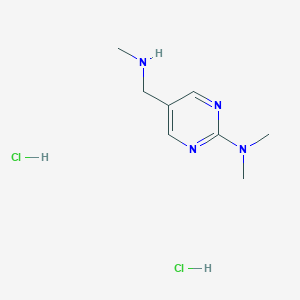 N,N-Dimethyl-5-(methylaminomethyl)pyrimidin-2-amine;dihydrochloride