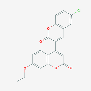 molecular formula C20H13ClO5 B3013459 4-(6-Chloro-2-oxochromen-3-yl)-7-ethoxychromen-2-one CAS No. 869079-34-5