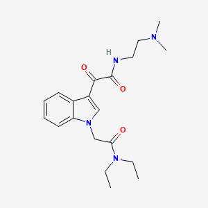 molecular formula C20H28N4O3 B3013463 2-(1-(2-(二乙氨基)-2-氧代乙基)-1H-吲哚-3-基)-N-(2-(二甲氨基)乙基)-2-氧代乙酰胺 CAS No. 872848-61-8