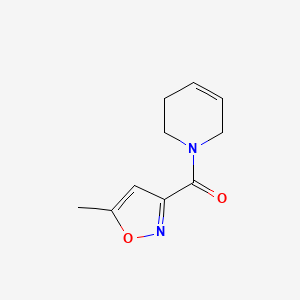 molecular formula C10H12N2O2 B3013477 3,6-Dihydro-2H-pyridin-1-yl-(5-methyl-1,2-oxazol-3-yl)methanone CAS No. 2319805-15-5