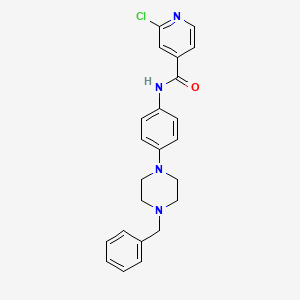 molecular formula C23H23ClN4O B3013507 N-[4-(4-benzylpiperazin-1-yl)phenyl]-2-chloropyridine-4-carboxamide CAS No. 1118822-62-0