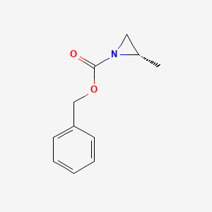 molecular formula C11H13NO2 B3013534 (S)-Benzyl 2-methylaziridine-1-carboxylate CAS No. 946088-68-2