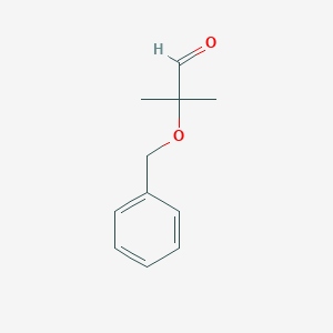 molecular formula C11H14O2 B3013537 2-(苄氧基)-2-甲基丙醛 CAS No. 145486-31-3