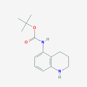 molecular formula C14H20N2O2 B3013544 tert-Butyl (1,2,3,4-tetrahydroquinolin-5-yl)carbamate CAS No. 885951-72-4