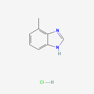 molecular formula C8H9ClN2 B3013546 4-Methylbenzimidazole Hydrochloride CAS No. 1456821-64-9; 478832-05-2