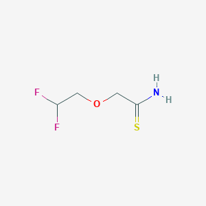 molecular formula C4H7F2NOS B3013552 2-(2,2-Difluoroethoxy)ethanethioamide CAS No. 1545975-19-6
