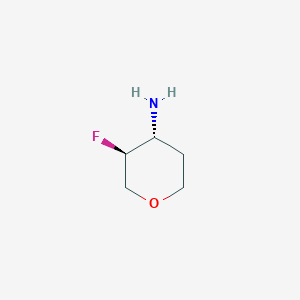 molecular formula C5H10FNO B3013557 (3S,4R)-3-Fluorotetrahydro-2H-pyran-4-amine CAS No. 1422188-16-6