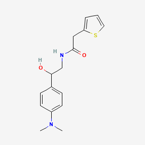 molecular formula C16H20N2O2S B3013561 N-(2-(4-(dimethylamino)phenyl)-2-hydroxyethyl)-2-(thiophen-2-yl)acetamide CAS No. 1421482-45-2