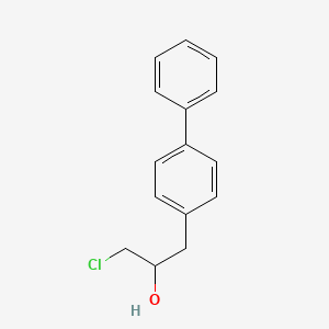 molecular formula C15H15ClO B3013575 α-(氯甲基)[1,1'-联苯]-4-乙醇 CAS No. 6732-16-7