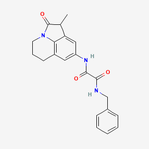 molecular formula C21H21N3O3 B3013584 N1-benzyl-N2-(1-methyl-2-oxo-2,4,5,6-tetrahydro-1H-pyrrolo[3,2,1-ij]quinolin-8-yl)oxalamide CAS No. 898411-36-4