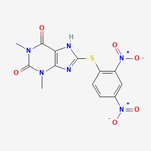 8-(2,4-dinitrophenyl)sulfanyl-1,3-dimethyl-7H-purine-2,6-dione