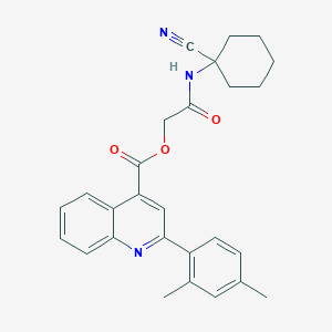 [2-[(1-Cyanocyclohexyl)amino]-2-oxoethyl] 2-(2,4-dimethylphenyl)quinoline-4-carboxylate