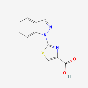 2-(1H-Indazol-1-yl)thiazole-4-carboxylic acid