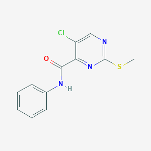 5-chloro-2-methylsulfanyl-N-phenylpyrimidine-4-carboxamide