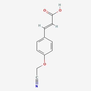 molecular formula C11H9NO3 B3013651 (2E)-3-[4-(cyanomethoxy)phenyl]acrylic acid CAS No. 854357-48-5