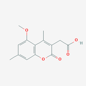 (5-methoxy-4,7-dimethyl-2-oxo-2H-chromen-3-yl)acetic acid