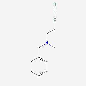 molecular formula C12H15N B3013672 苯甲基-丁-3-炔基-甲基-胺 CAS No. 15240-91-2