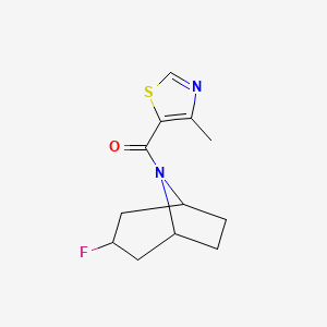 (3-Fluoro-8-azabicyclo[3.2.1]octan-8-yl)-(4-methyl-1,3-thiazol-5-yl)methanone