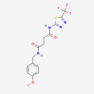 N~1~-(4-methoxybenzyl)-N~4~-[5-(trifluoromethyl)-1,3,4-thiadiazol-2-yl]succinamide
