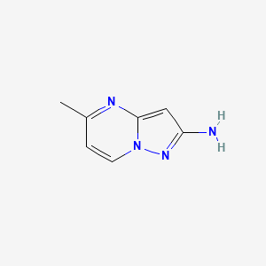 molecular formula C7H8N4 B3013709 5-甲基吡唑并[1,5-a]嘧啶-2-胺 CAS No. 2137721-53-8