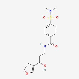 4-(N,N-dimethylsulfamoyl)-N-(3-(furan-3-yl)-3-hydroxypropyl)benzamide