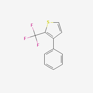 molecular formula C11H7F3S B3013723 3-Phenyl-2-(trifluoromethyl)thiophene CAS No. 256414-70-7