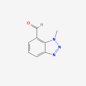 molecular formula C8H7N3O B3013765 1-甲基-1H-苯并[d][1,2,3]三唑-7-甲醛 CAS No. 120321-75-7