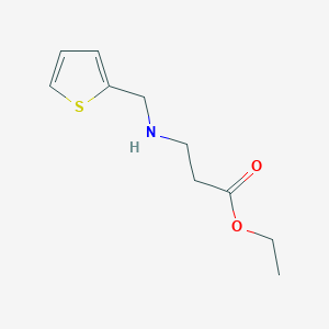 molecular formula C10H16ClNO2S B3013798 Ethyl 3-[(2-thienylmethyl)amino]propanoate CAS No. 131436-68-5