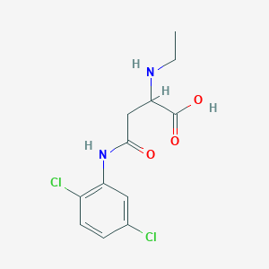 molecular formula C12H14Cl2N2O3 B3013828 4-(2,5-二氯苯胺基)-2-(乙胺基)-4-氧代丁酸 CAS No. 1037587-74-8