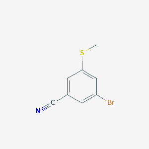 molecular formula C8H6BrNS B3013834 3-溴-5-(甲硫基)苯甲腈 CAS No. 1595930-26-9