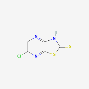molecular formula C5H2ClN3S2 B3013843 6-氯-3H-[1,3]噻唑并[4,5-b]吡嗪-2-硫酮 CAS No. 2567504-74-7