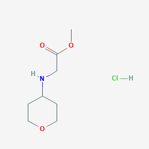 molecular formula C8H16ClNO3 B3013868 2-[(氧杂-4-基)氨基]乙酸甲酯盐酸盐 CAS No. 1955516-05-8