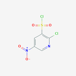 molecular formula C5H2Cl2N2O4S B3013873 2-Chloro-5-nitropyridine-3-sulfonyl chloride CAS No. 6684-05-5