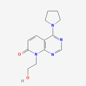 molecular formula C13H16N4O2 B3013899 8-(2-羟乙基)-4-(吡咯烷-1-基)吡啶并[2,3-d]嘧啶-7(8H)-酮 CAS No. 2034572-81-9