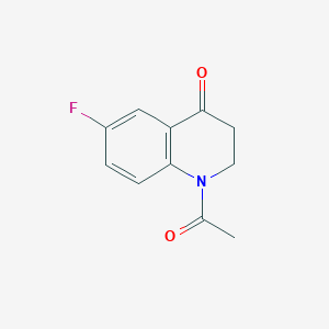 molecular formula C11H10FNO2 B3013906 1-乙酰-6-氟-1,2,3,4-四氢喹啉-4-酮 CAS No. 38470-30-3