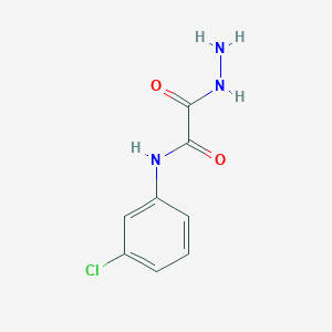 molecular formula C8H8ClN3O2 B3013912 N-(3-氯苯基)-2-肼基-2-氧代乙酰胺 CAS No. 53117-26-3