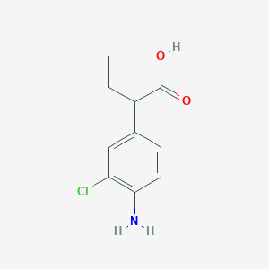 molecular formula C10H12ClNO2 B3013913 2-(4-氨基-3-氯苯基)丁酸 CAS No. 25814-13-5