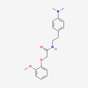 molecular formula C19H24N2O3 B3013963 N-(4-(dimethylamino)phenethyl)-2-(2-methoxyphenoxy)acetamide CAS No. 953244-48-9
