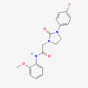 2-(3-(4-fluorophenyl)-2-oxoimidazolidin-1-yl)-N-(2-methoxyphenyl)acetamide