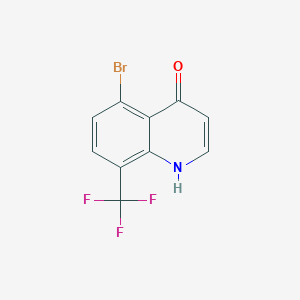 molecular formula C10H5BrF3NO B3013967 5-溴-8-(三氟甲基)喹啉-4-醇 CAS No. 1065092-40-1