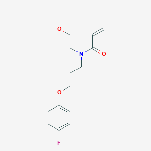 B3013989 N-[3-(4-Fluorophenoxy)propyl]-N-(2-methoxyethyl)prop-2-enamide CAS No. 2411260-39-2