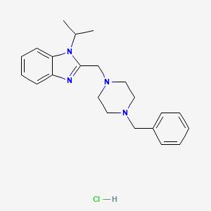 2-((4-benzylpiperazin-1-yl)methyl)-1-isopropyl-1H-benzo[d]imidazole hydrochloride