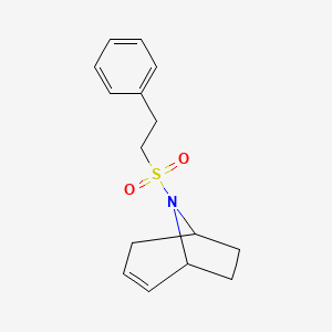 molecular formula C15H19NO2S B3014002 (1R,5S)-8-(苯乙基磺酰基)-8-氮杂双环[3.2.1]辛-2-烯 CAS No. 1705978-53-5