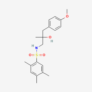 N-(2-hydroxy-3-(4-methoxyphenyl)-2-methylpropyl)-2,4,5-trimethylbenzenesulfonamide