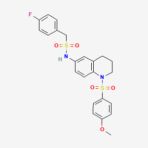 1-(4-fluorophenyl)-N-(1-((4-methoxyphenyl)sulfonyl)-1,2,3,4-tetrahydroquinolin-6-yl)methanesulfonamide