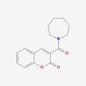 molecular formula C16H17NO3 B3014035 3-(氮杂环戊烷-1-羰基)-2H-色满-2-酮 CAS No. 324066-21-9