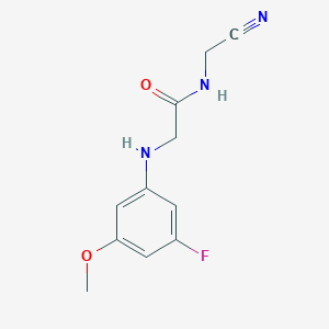 N-(Cyanomethyl)-2-(3-fluoro-5-methoxyanilino)acetamide